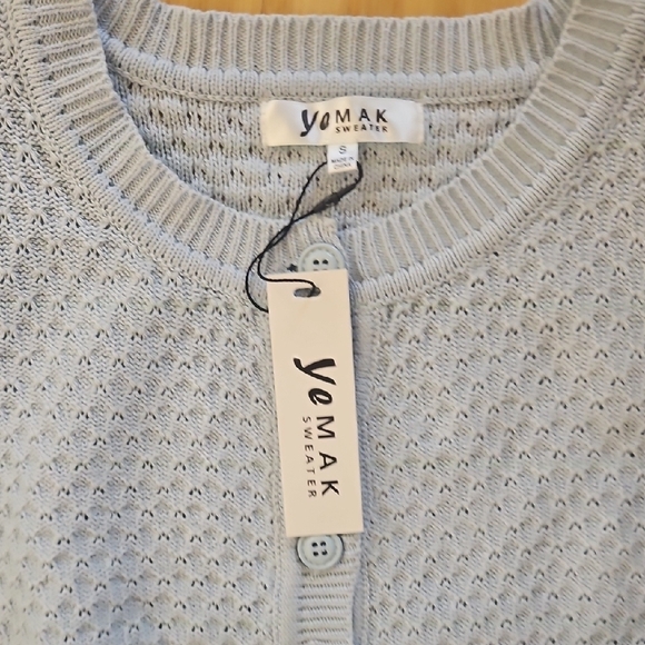 Yemak Light Blue Women's Cardigan - Picture 5 of 5